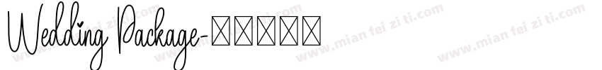 Wedding Package字体转换